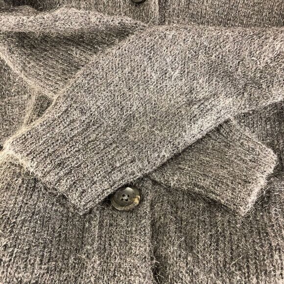 Aritzia TNA Wool Mohair Dark Grey Button Cardigan Sz XS‎ - Picture 6 of 10